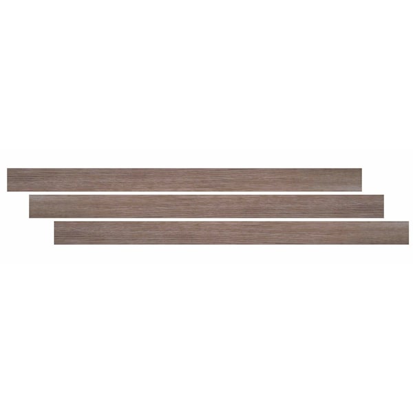 Ackland 0.26 in. T x 94 in. L x 1.77 in. W Estate Gray Luxury Vinyl Flooring Trim End Cap AKVTVESGR-EC - main
